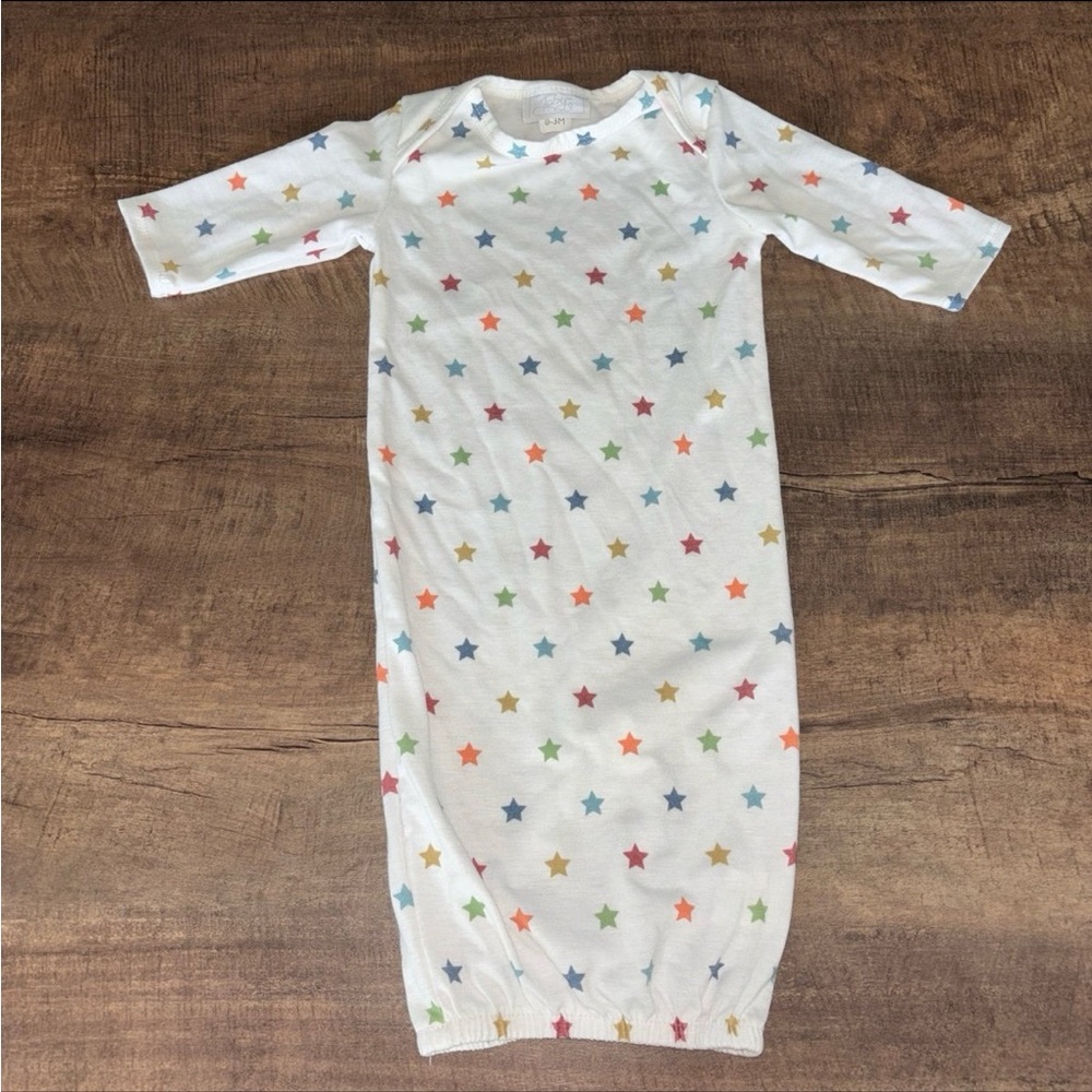 Toby Infant Multicolor Star Patterned Gown (0-3m)